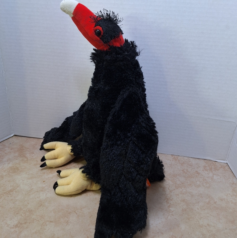 Wild Republic Turkey Vulture Plush Bird Realistic 12" Cuddlekins Stuffed Animal